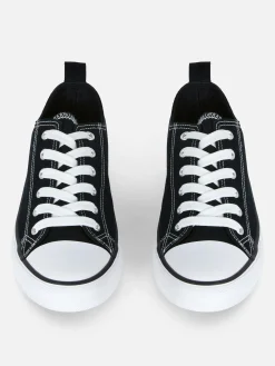 Baskets|Primark Baskets Basses Classiques En Toile Noir/Blanc