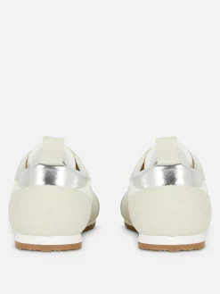 Baskets|Primark Baskets Basses De Tennis à Lacets Argent