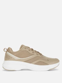 Baskets|Primark Baskets Basses En Maille Moka