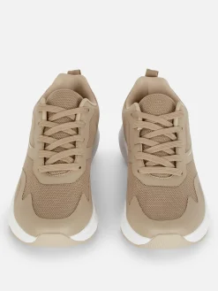 Baskets|Primark Baskets Basses En Maille Moka