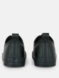 Baskets|Primark Baskets Basses En Simili Cuir Noir