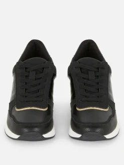 Baskets|Primark Baskets Compensées à Lacets Noir