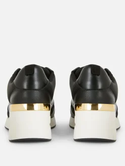 Baskets|Primark Baskets Compensées à Lacets Noir