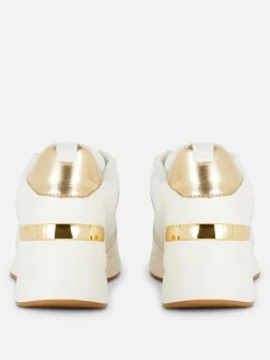 Baskets|Primark Baskets Compensées à Lacets Blanc