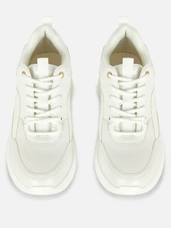 Baskets|Primark Baskets Compensées Avec Finitions Métallisées Blanc