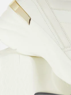 Baskets|Primark Baskets Compensées Avec Finitions Métallisées Blanc