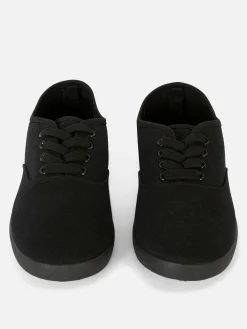 Baskets|Primark Baskets En Toile à Lacets Noir