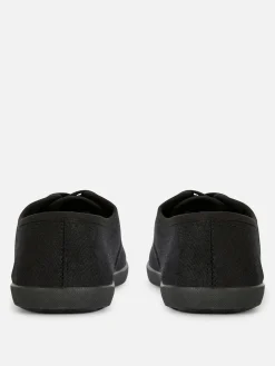 Baskets|Primark Baskets En Toile à Lacets Noir