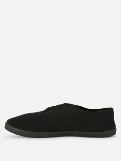 Baskets|Primark Baskets En Toile à Lacets Noir