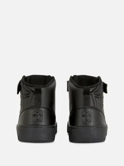 Baskets|Primark Baskets Hautes à Motif En Relief Marvel Spider-Man Noir