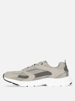 Baskets|Vêtements De Sport|Primark Baskets Sport à Empiècement En Maille Gris