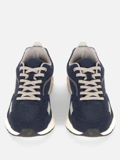 Baskets|Vêtements De Sport|Primark Baskets Sport à Empiècement En Maille Bleu marine