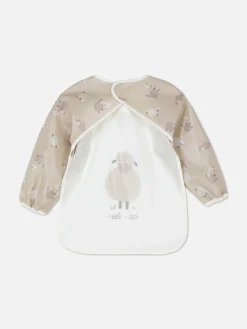 Alimentation Et Sevrage|Primark Bavoir Tablier à Motif Mouton Ivoire