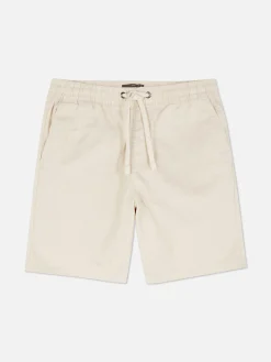 Shorts|Primark Bermuda Avec Cordon De Serrage Grège
