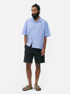 Shorts|Primark Bermuda Avec Cordon De Serrage Bleu marine