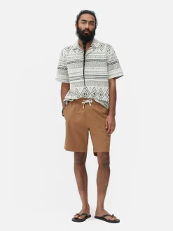 Shorts|Primark Bermuda Avec Cordon De Serrage Tabac