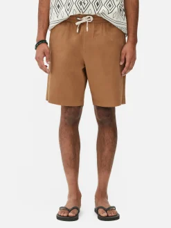 Shorts|Primark Bermuda Avec Cordon De Serrage Tabac
