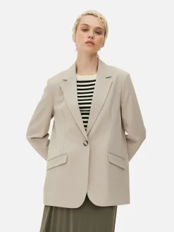 Blazers|Primark Blazer à Boutonnage Simple à Coordonner Grège