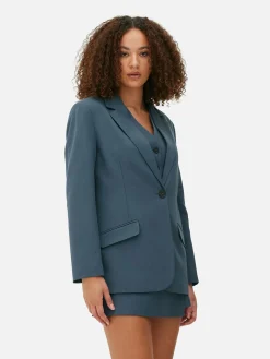 Blazers|Primark Blazer à Boutonnage Simple à Coordonner Bleu foncé
