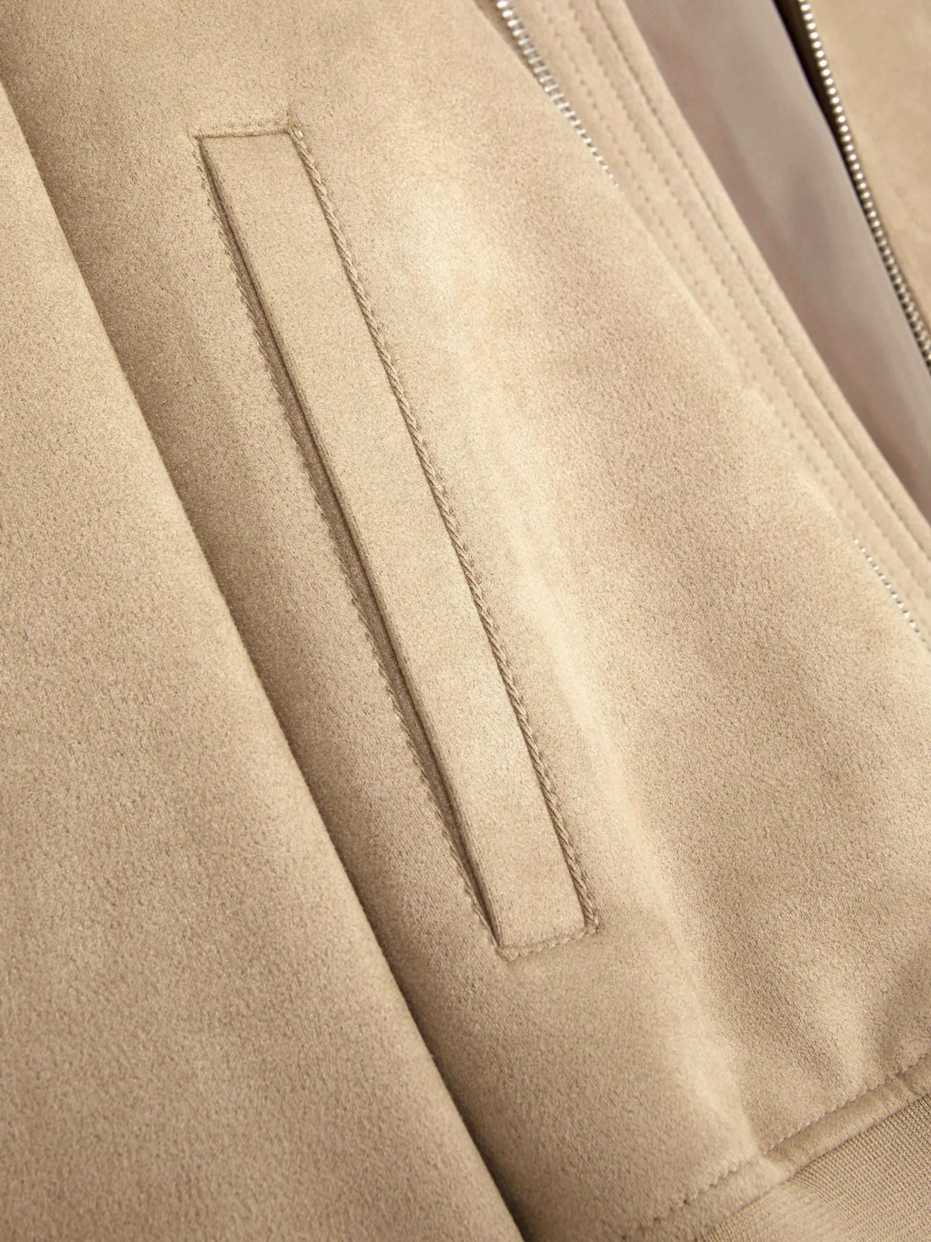 Manteaux Et Vestes|Primark Blouson Bomber En Suédine Fauve