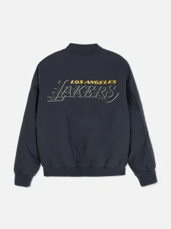 Manteaux Et Vestes|Primark Blouson Bomber NBA Los Angeles Lakers Gris