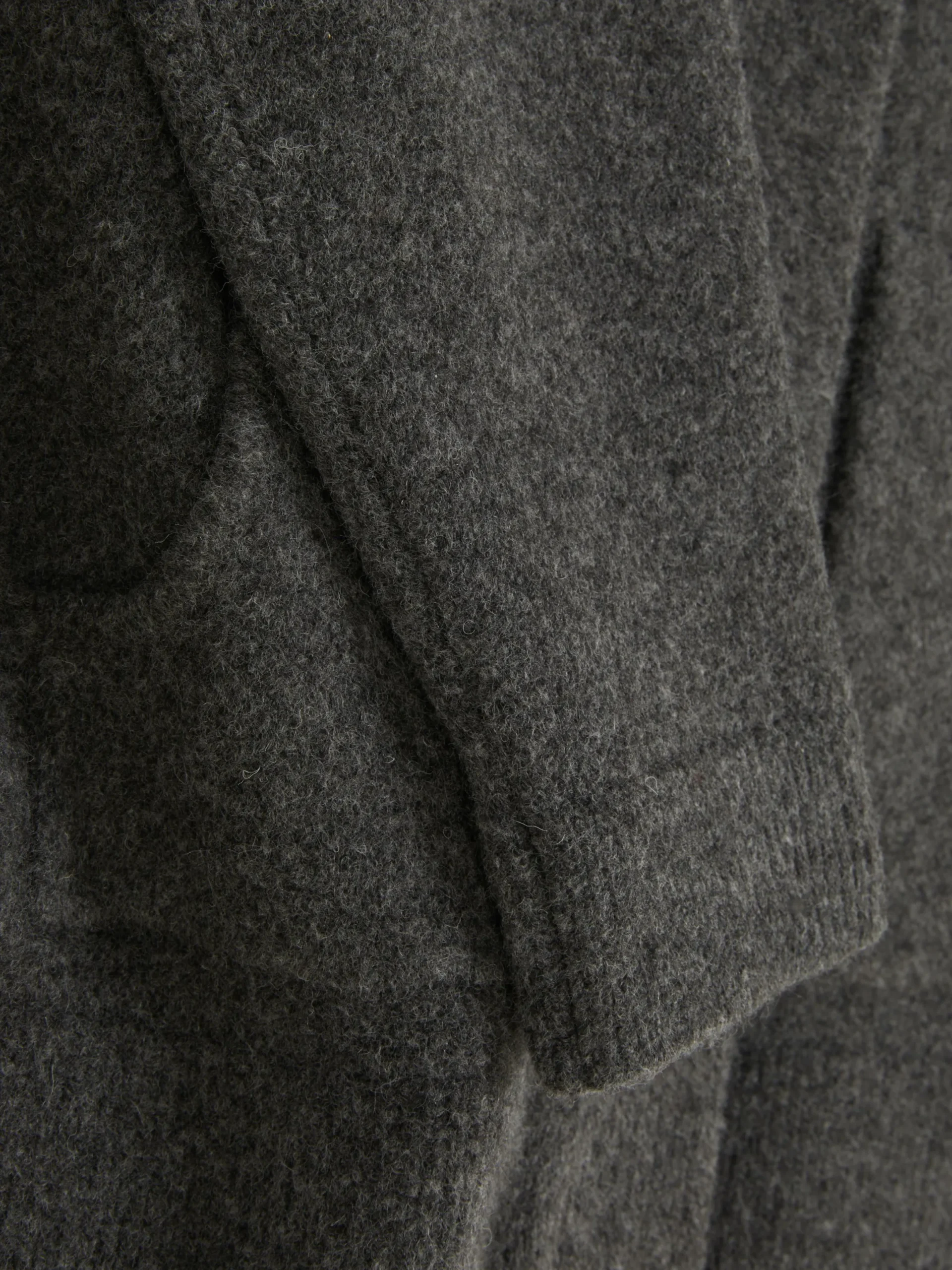 Manteaux Et Vestes|Primark Blouson Bomber Tricoté Oversize Anthracite