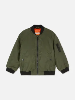 Manteaux Et Vestes|Primark Blouson Bomber Zippé Kaki