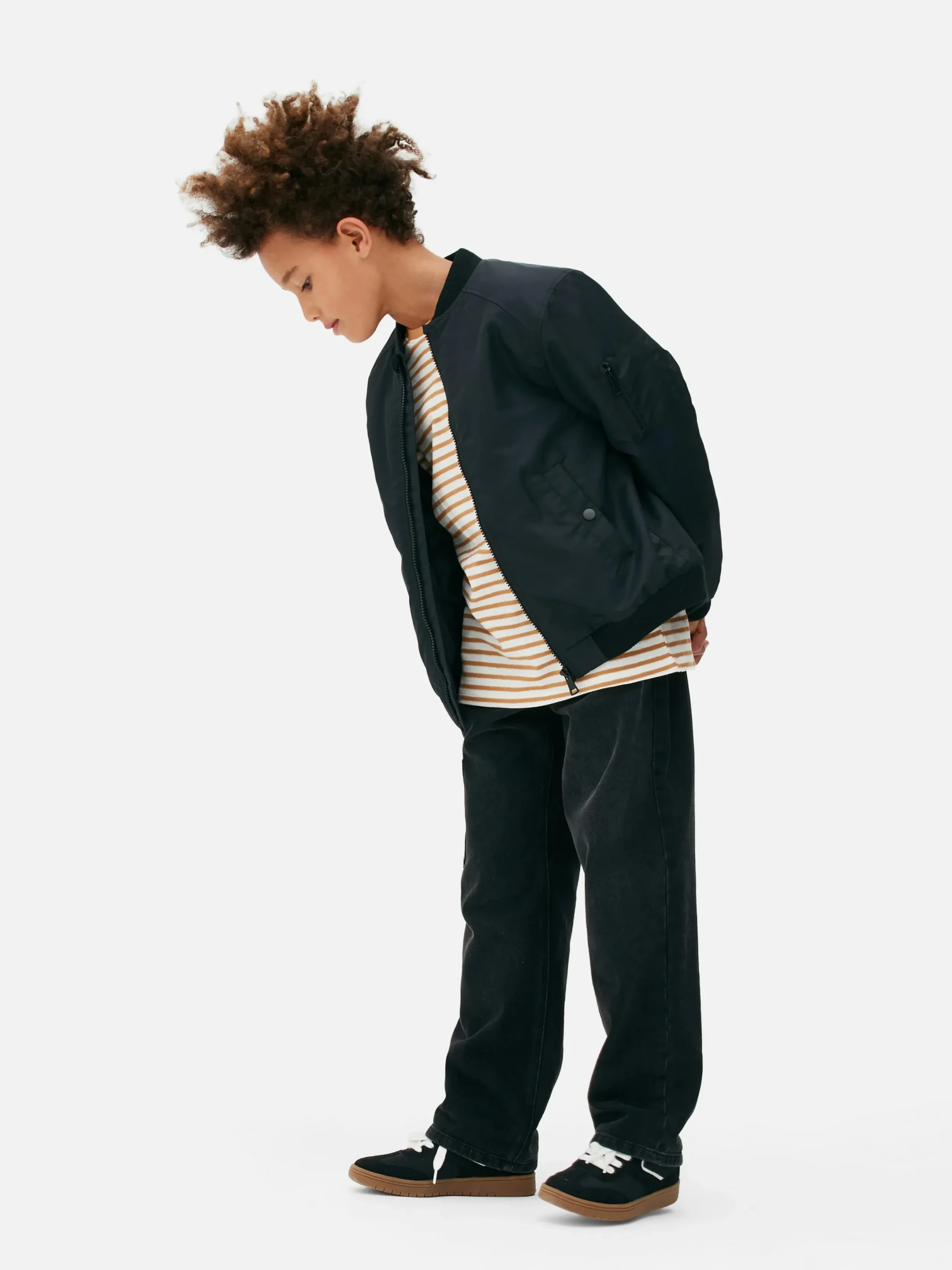 Manteaux Et Vestes|Primark Blouson Bomber Zippé Noir