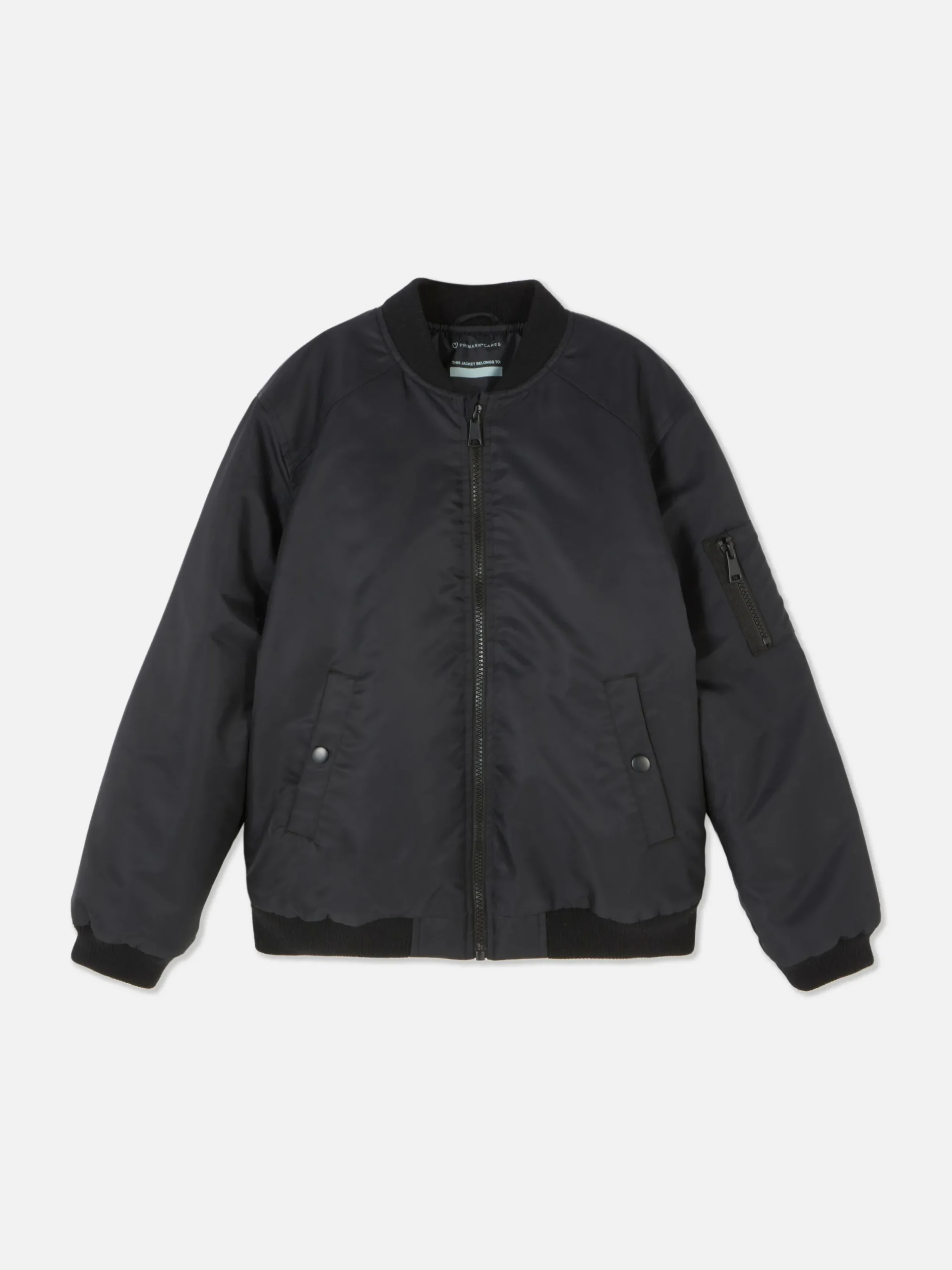 Manteaux Et Vestes|Primark Blouson Bomber Zippé Noir