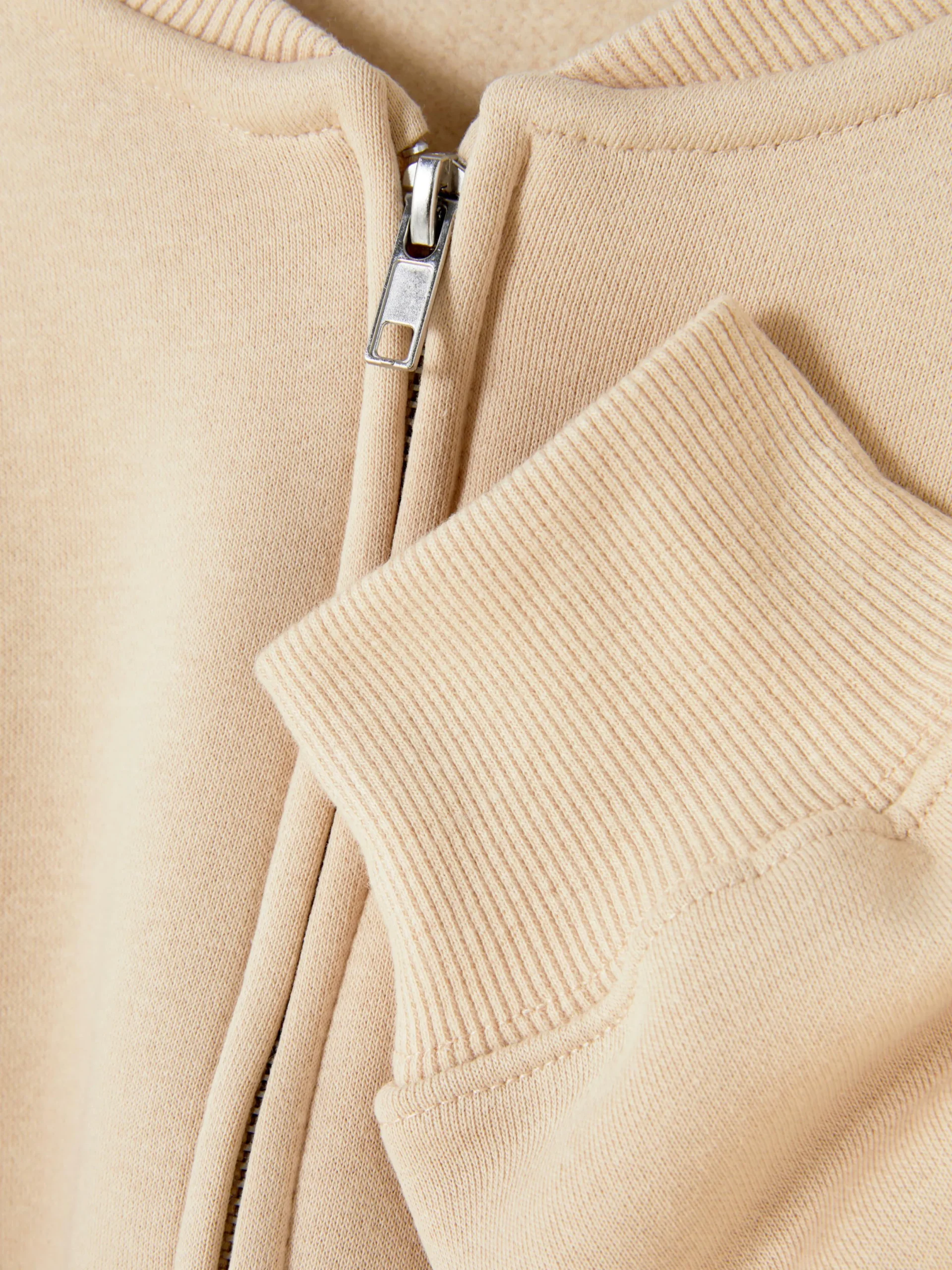 Sweats À Capuche Et Sweat-Shirts|Primark Blouson Bomber Zippé En Jersey Grège