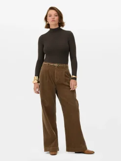 Hauts Et T-Shirts|Primark Body à Col Montant Rita Ora Marron