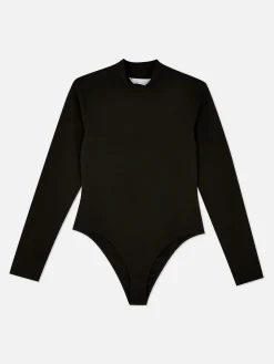 Hauts Et T-Shirts|Primark Body à Manches Longues Et Col Roulé Noir