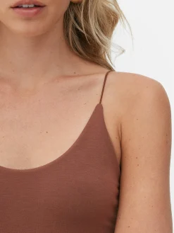 Hauts Et T-Shirts|Primark Body Ajusté à Décolleté Rita Ora Marron