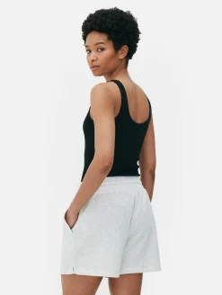 Hauts Et T-Shirts|Primark Body Côtelé Sans Coutures à Décolleté Noir