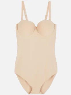 Sous-Vêtements Gainants|Primark Body Gainant En Lycra Avec Bonnets Intégrés Taupe