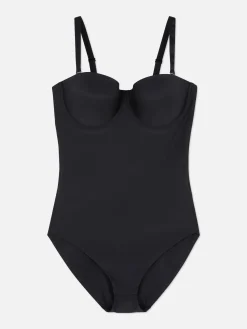Sous-Vêtements Gainants|Primark Body Gainant En Lycra Avec Bonnets Intégrés Noir