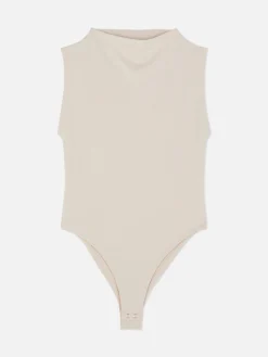 Hauts Et T-Shirts|Primark Body Sans Manches à Col Montant Grège