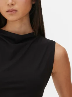 Hauts Et T-Shirts|Primark Body Sans Manches à Col Montant Noir