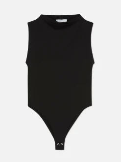 Hauts Et T-Shirts|Primark Body Sans Manches à Col Montant Noir