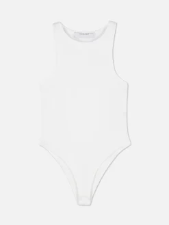 Hauts Et T-Shirts|Primark Body Sans Manches à Col Nageur Blanc