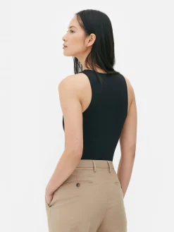 Hauts Et T-Shirts|Primark Body Sans Manches à Col Nageur Noir