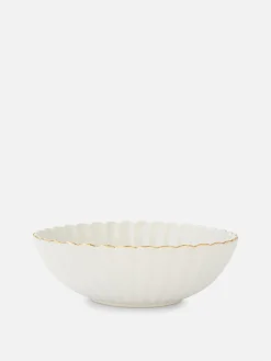 Assiettes, Bols Et Plats|Art De La Table|Primark Bol à Pâtes Effet Coquillage Blanc