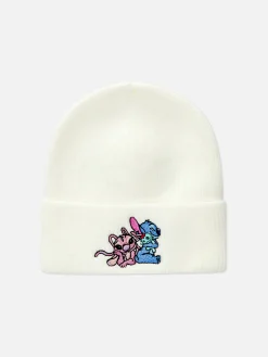Chapeaux, Gants Et Écharpes|Primark Bonnet Côtelé Disney Lilo & Stitch Écru