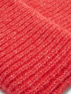Chapeaux, Gants Et Écharpes|Primark Bonnet En Grosse Maille à Revers Rouge