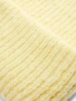 Chapeaux, Gants Et Écharpes|Primark Bonnet En Grosse Maille à Revers Jaune