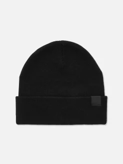 Chapeaux, Gants Et Écharpes|Primark Bonnet En Maille Fine à Revers Noir