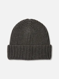 Chapeaux, Gants Et Écharpes|Primark Bonnet En Tricot Côtelé Kem Anthracite