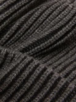 Chapeaux, Gants Et Écharpes|Primark Bonnet En Tricot Côtelé Kem Anthracite
