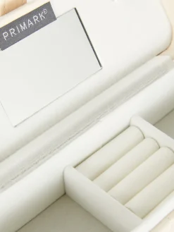 Boîtes Et Paniers|Primark Boîte à Bijoux Matelassée Ondulée Écru