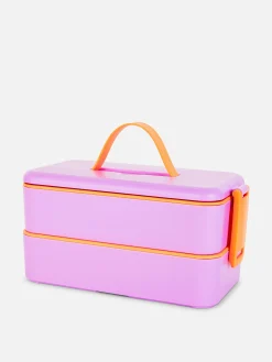 Ustensiles De Cuisine Et Pâtisserie|Primark Boîte à Lunch à Deux Niveaux Rose